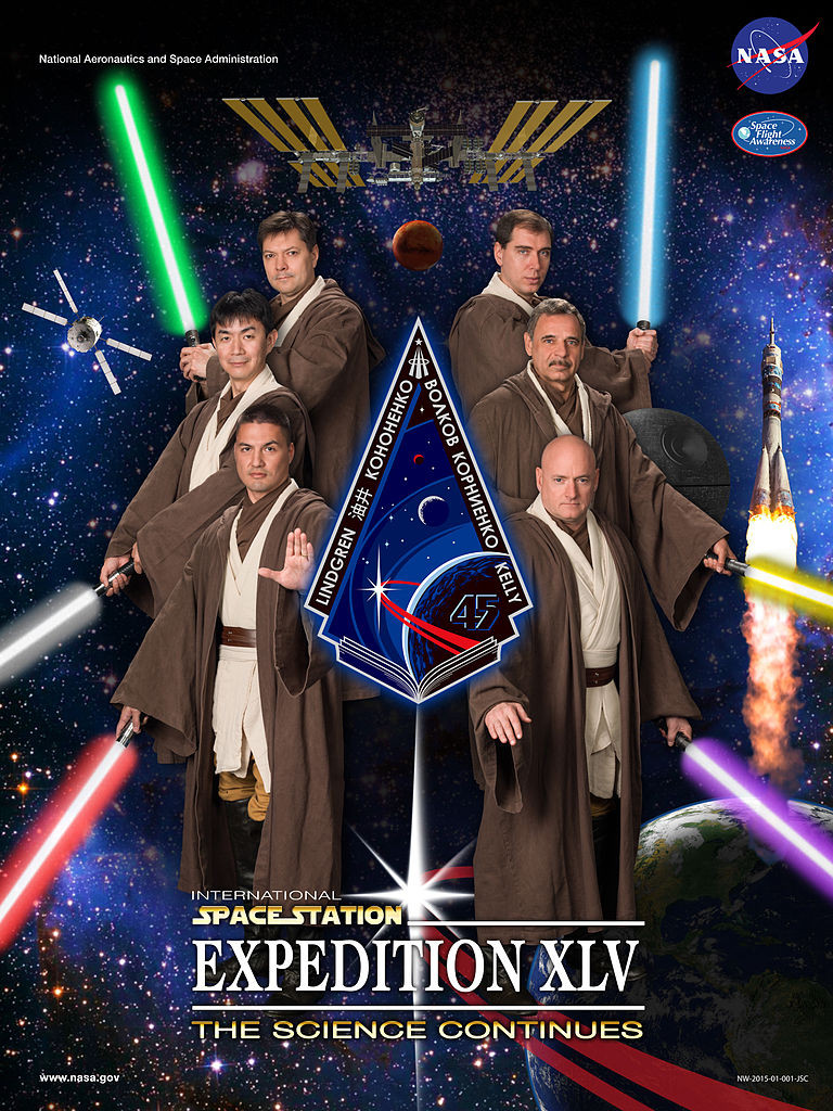 Expedition 45 ISS Star Wars poster