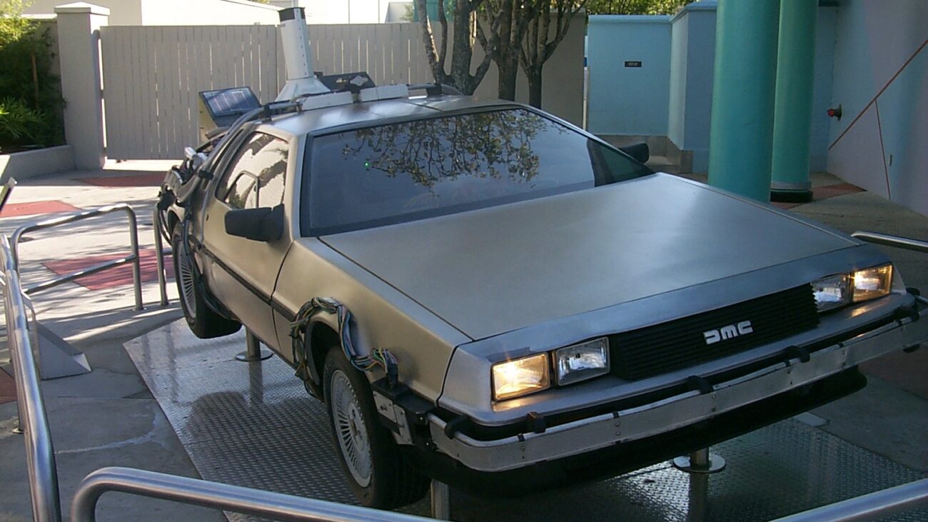 DeLorean from Back to the Future ride