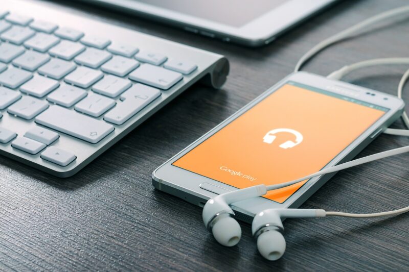 Google Play Music on a smartphone