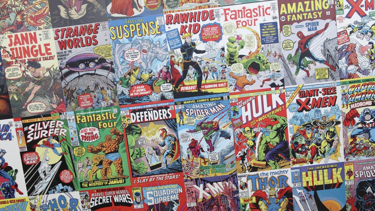 Marvel comics collage