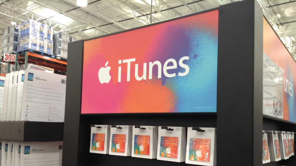 iTunes gift cards