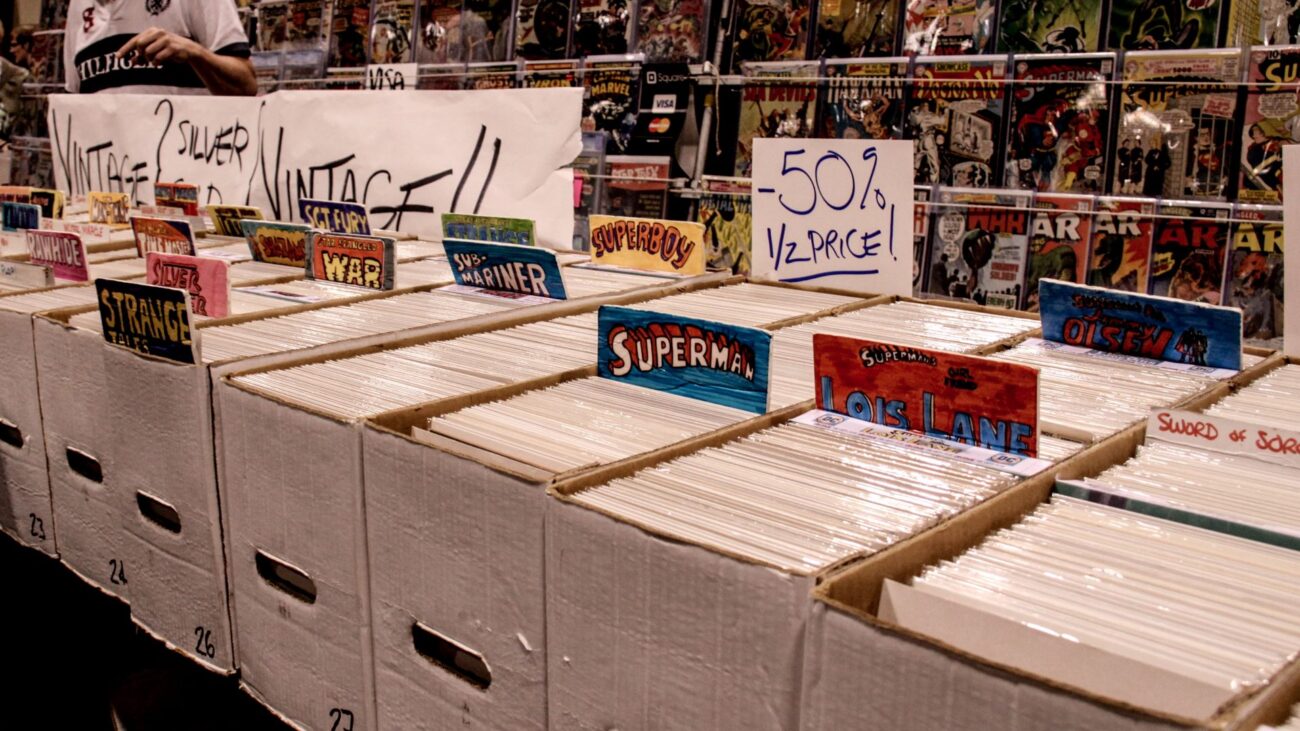 Silver Age comics longboxes