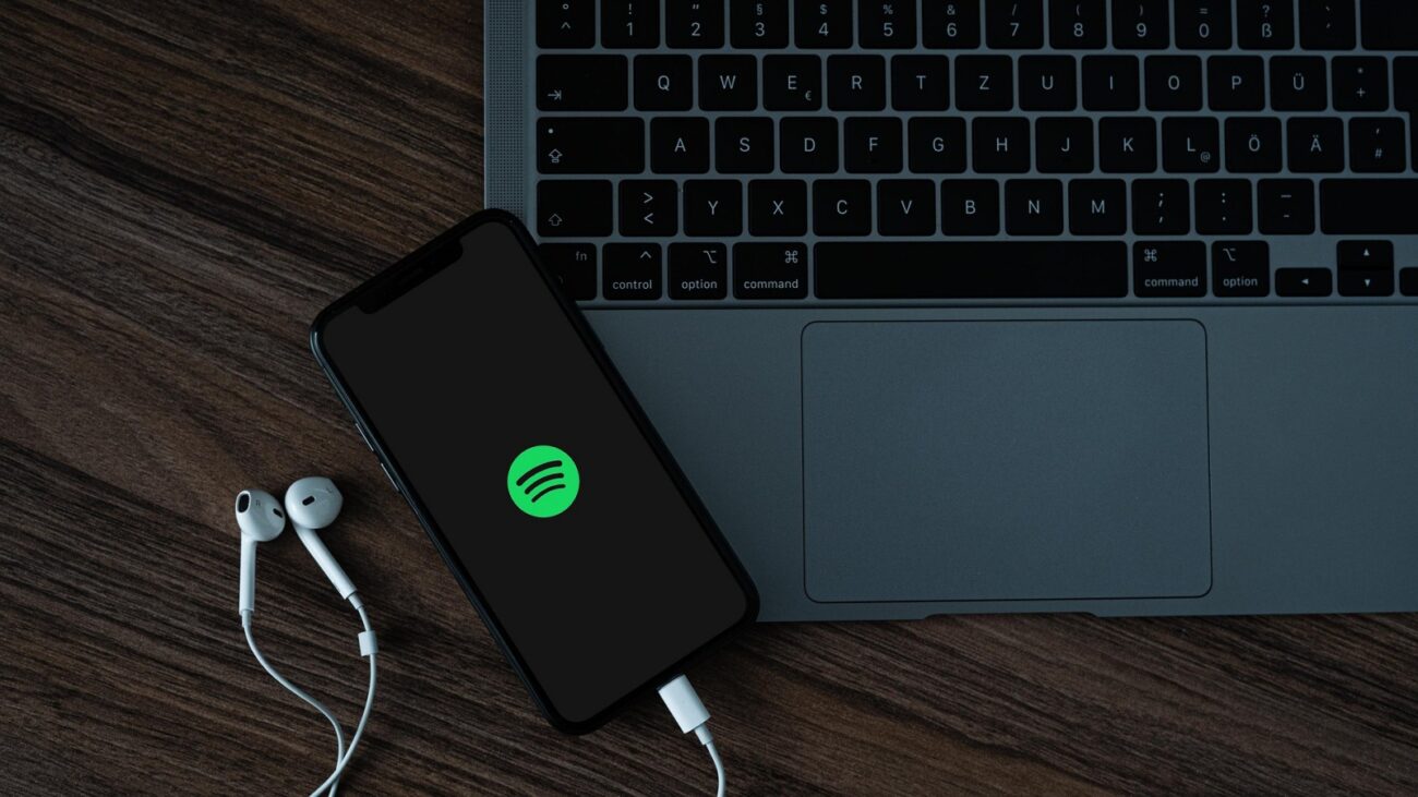 Spotify on smartphone