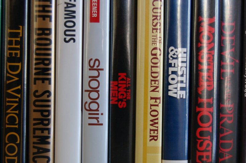 Row of DVDs