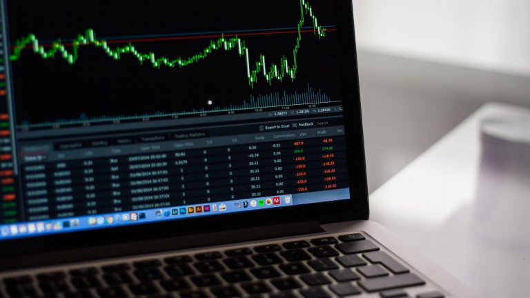 Stock market laptop