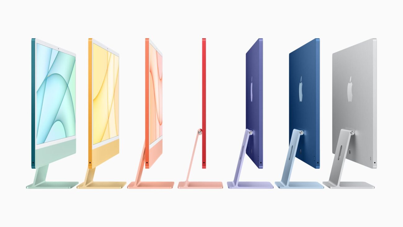 Apple 2021 multicolored iMacs