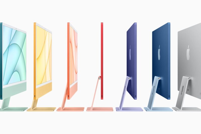 Apple brings back multicolored iMacs at “Spring Loaded” keynote