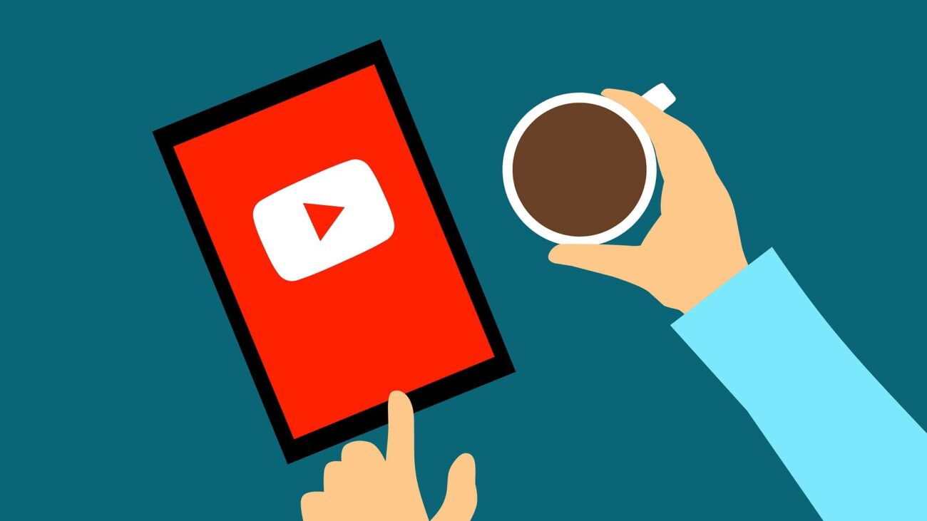 YouTube on a tablet artwork