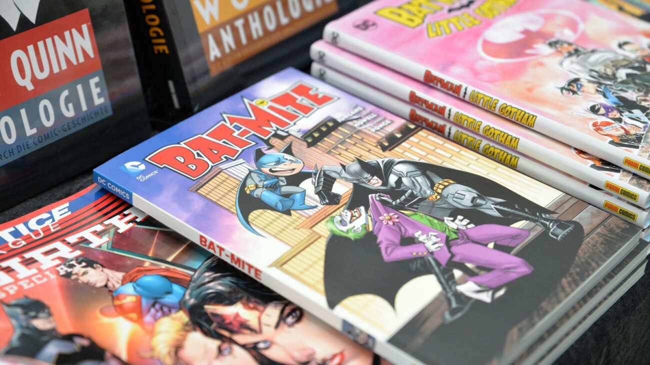 DC Comics TPBs on display