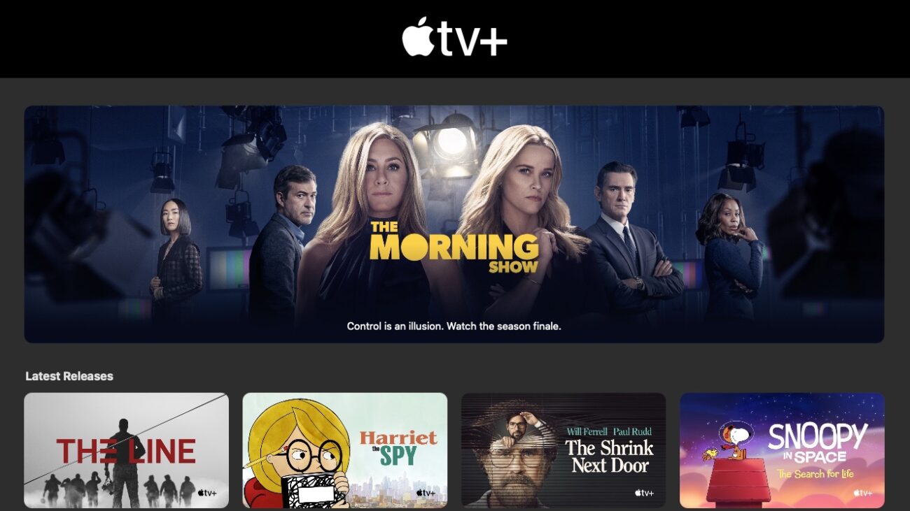 Apple TV+ main page