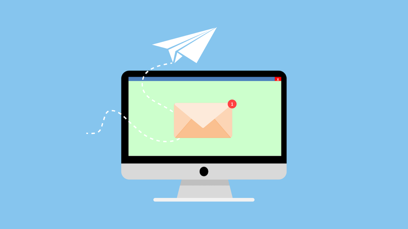 Email on computer