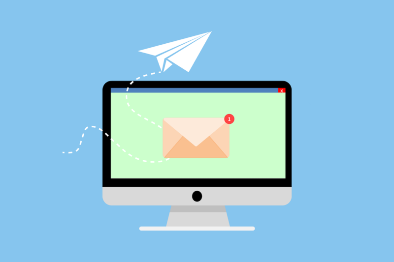 Email on computer