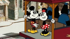 Mickey and Minnie Mouse