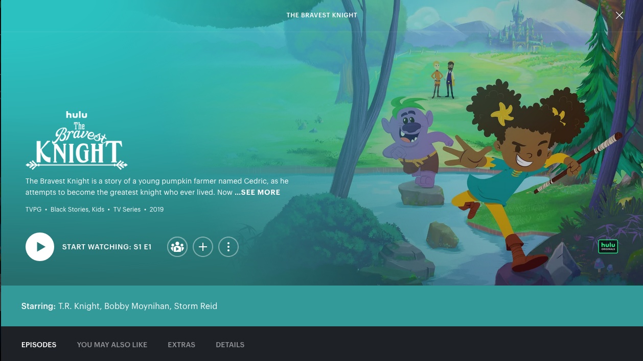 The Bravest Knight on Hulu