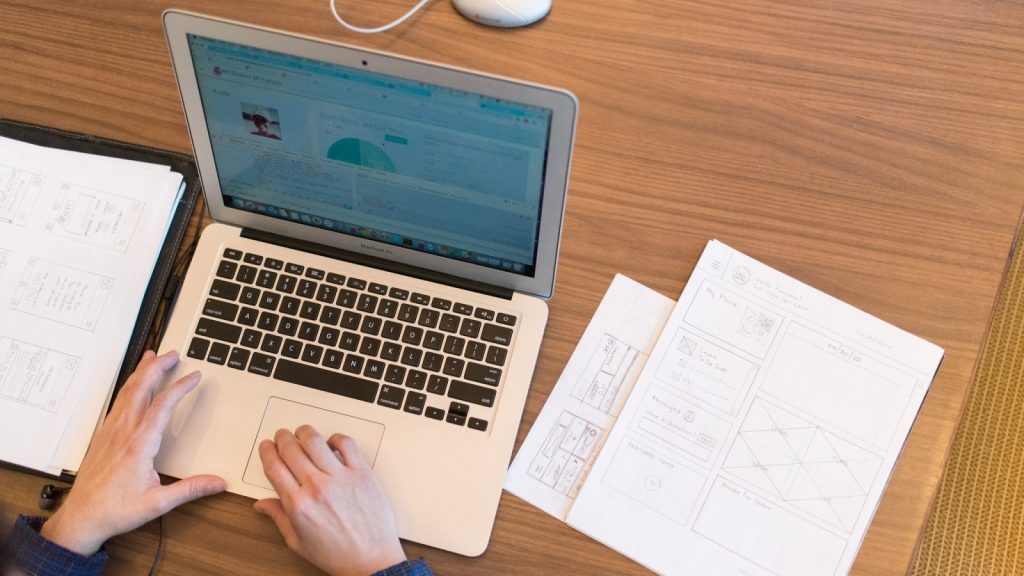 WOCInTech laptop and diagrams