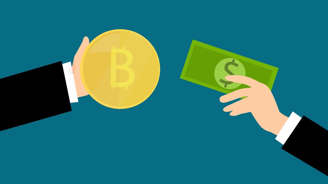 Bitcoin vs regular currency graphic