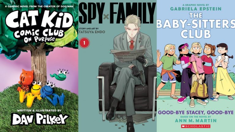 2022 bookstore graphic novel collage
