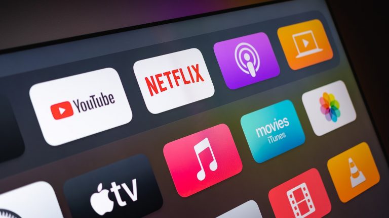 Streaming apps on a tablet
