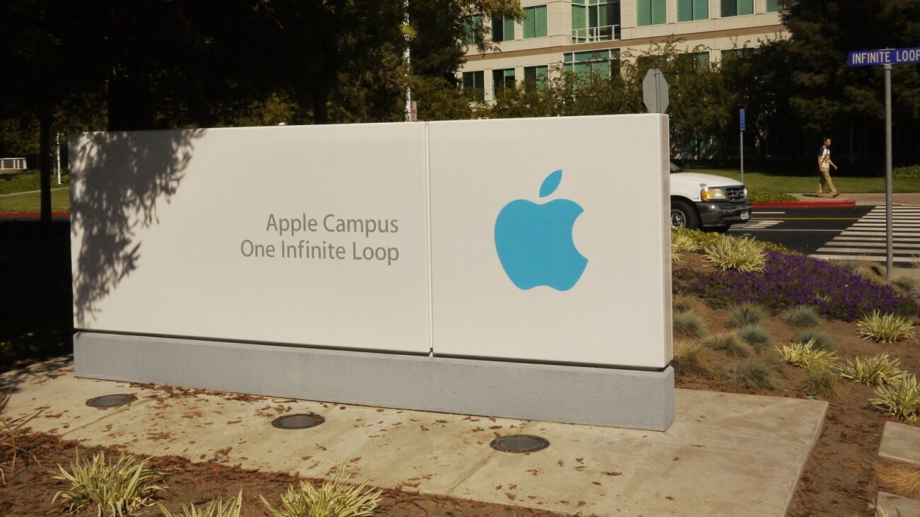 Apple campus sign