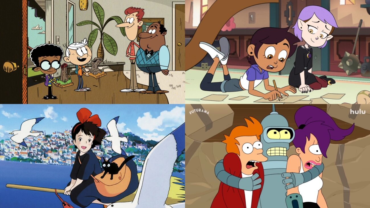 The Loud House, The Owl House, Kiki's Delivery Service, and Futurama