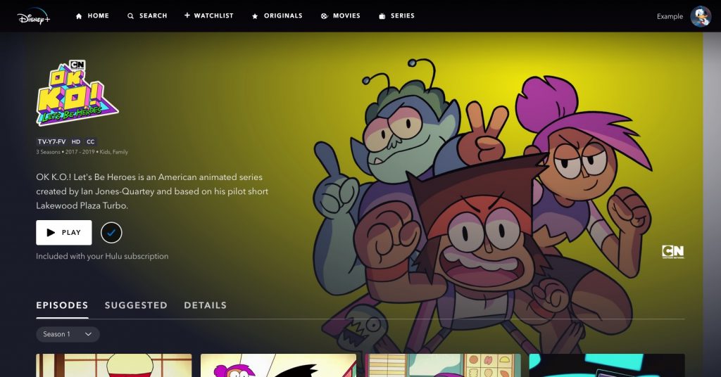 OK KO on Hulu on Disney+