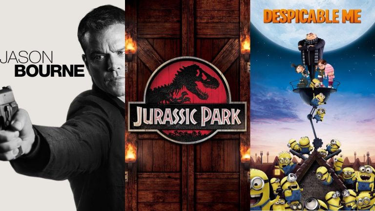 Despicable Me, Jurassic Park, and Jason Bourne