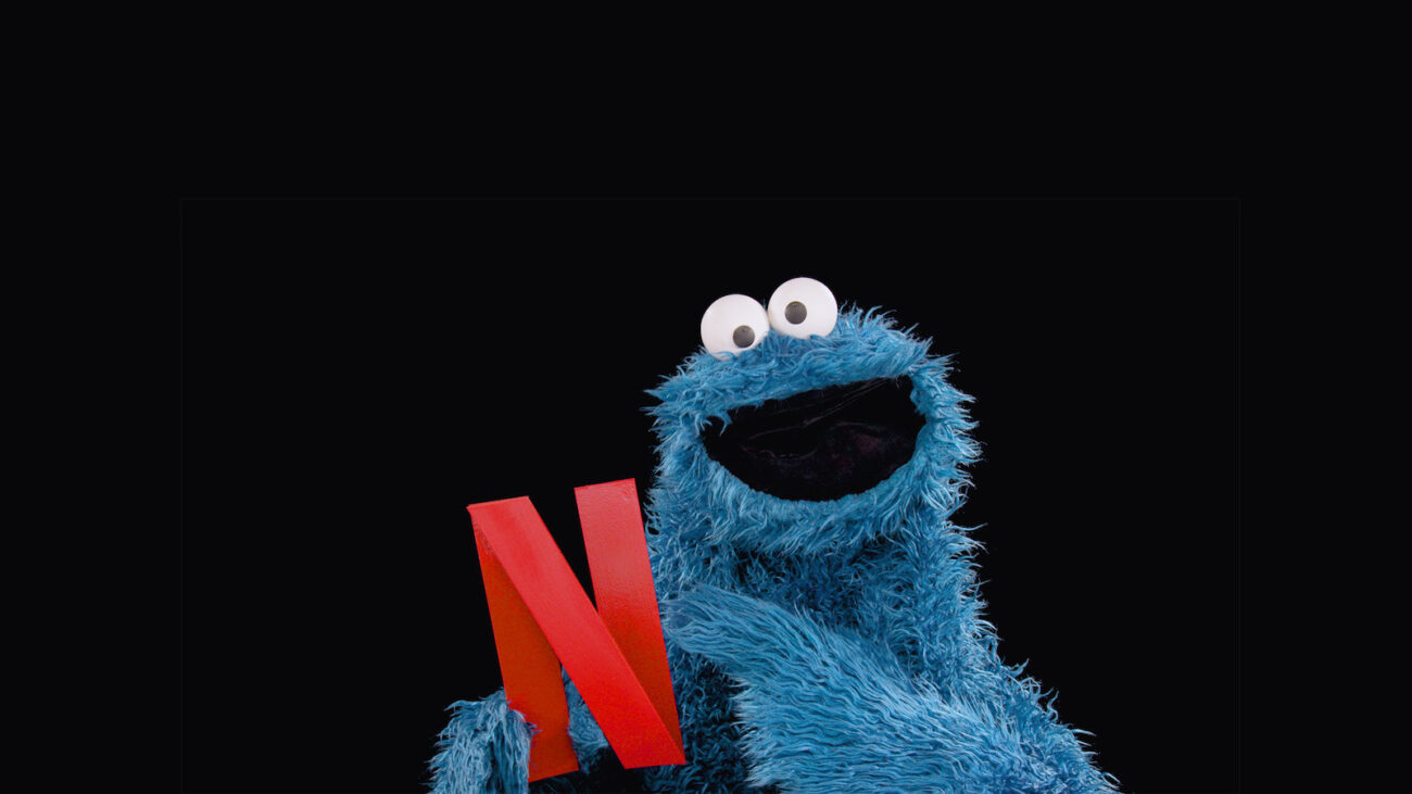 Cookie Monster with Netflix logo