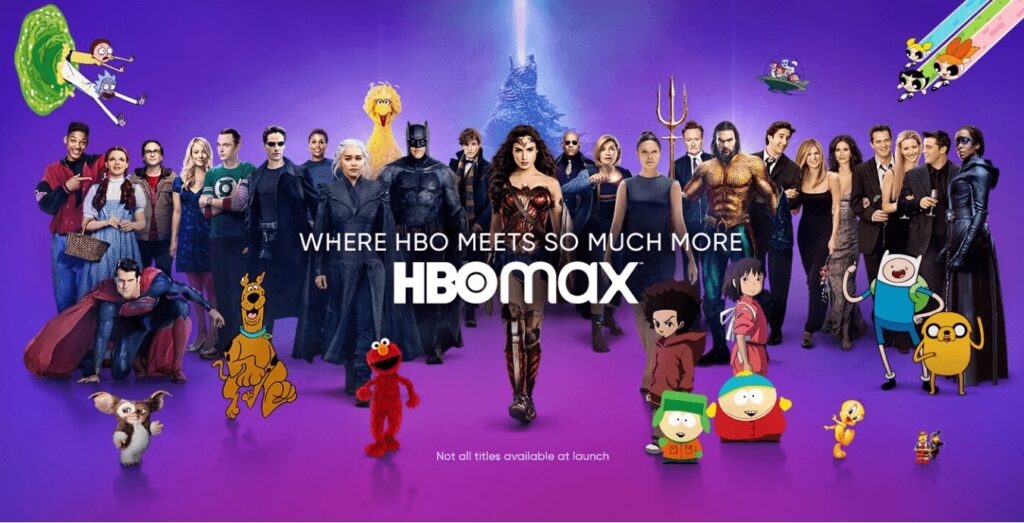 HBO Max promotional image from 2020