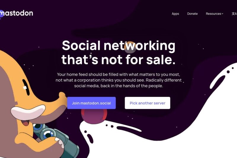 Join Mastodon page