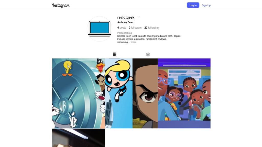 My Instagram page