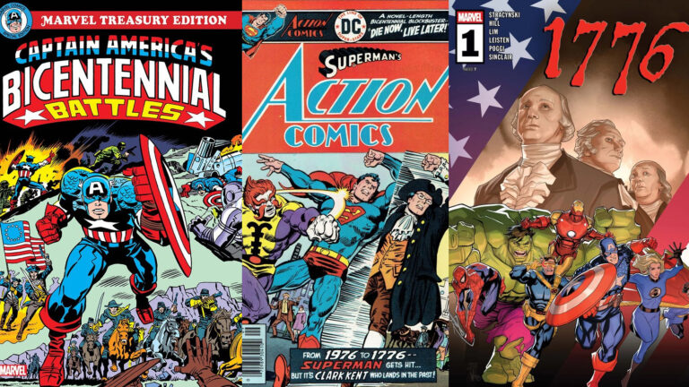 Bicentennial comics collage
