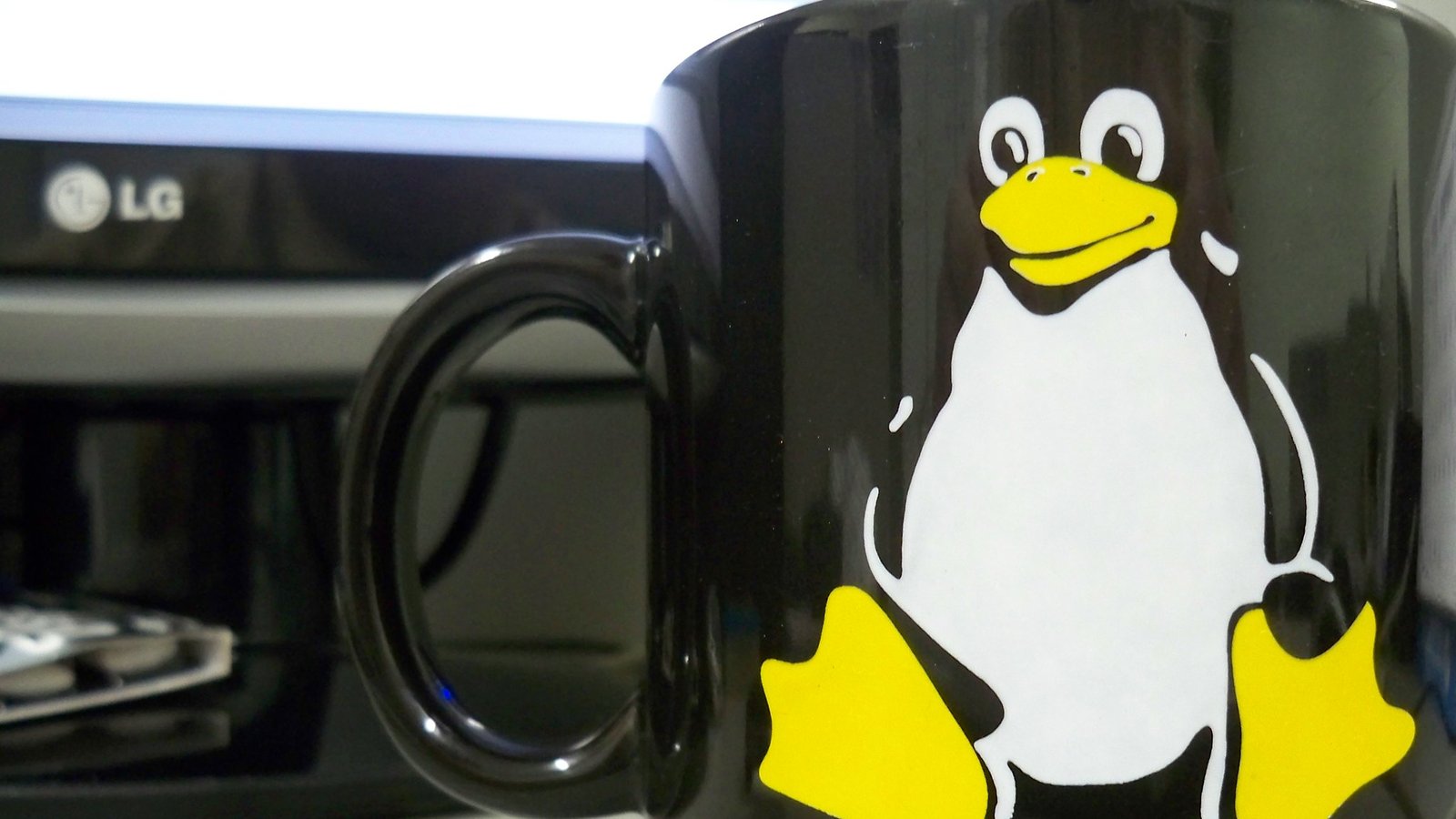 Tux on a mug