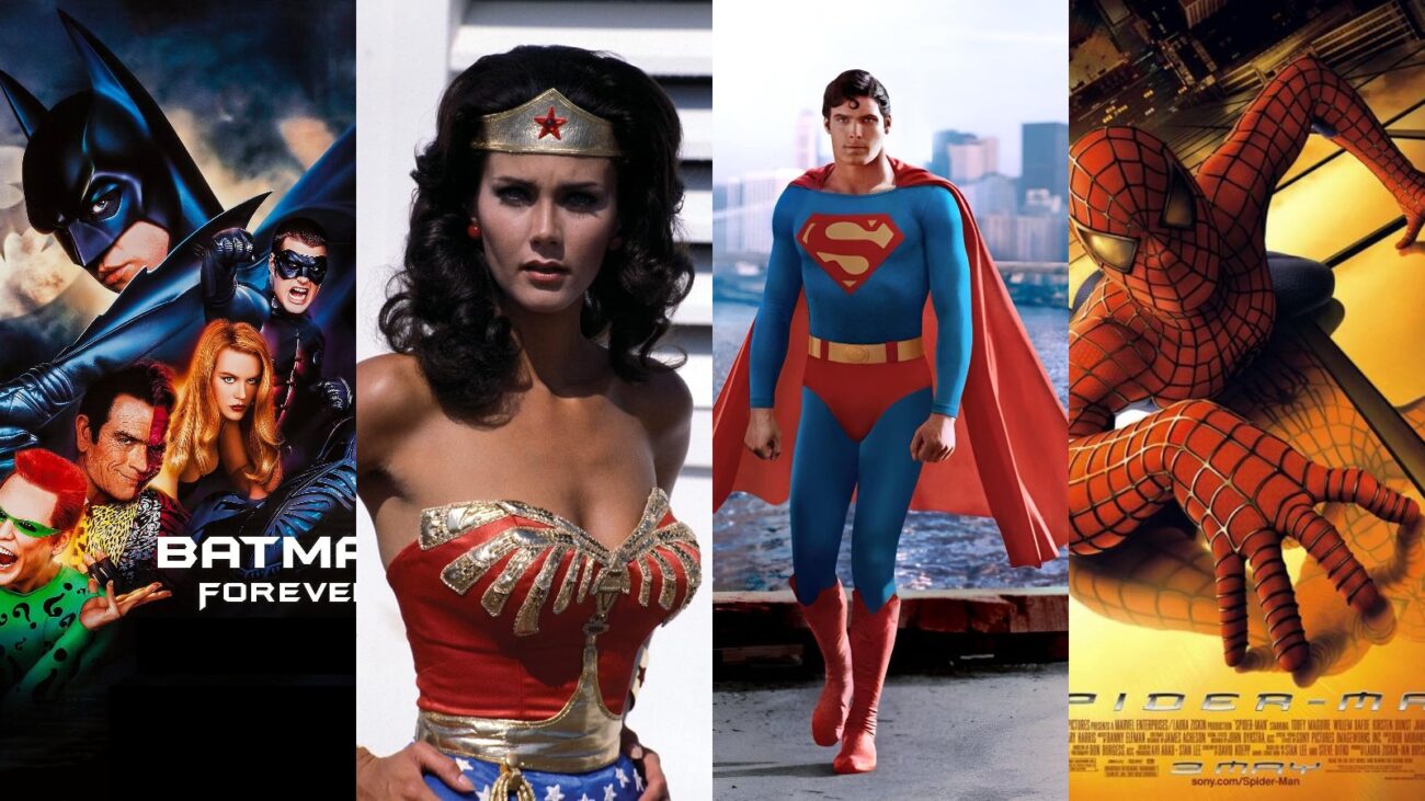 Batman, Wonder Woman, Superman, Spider-Man